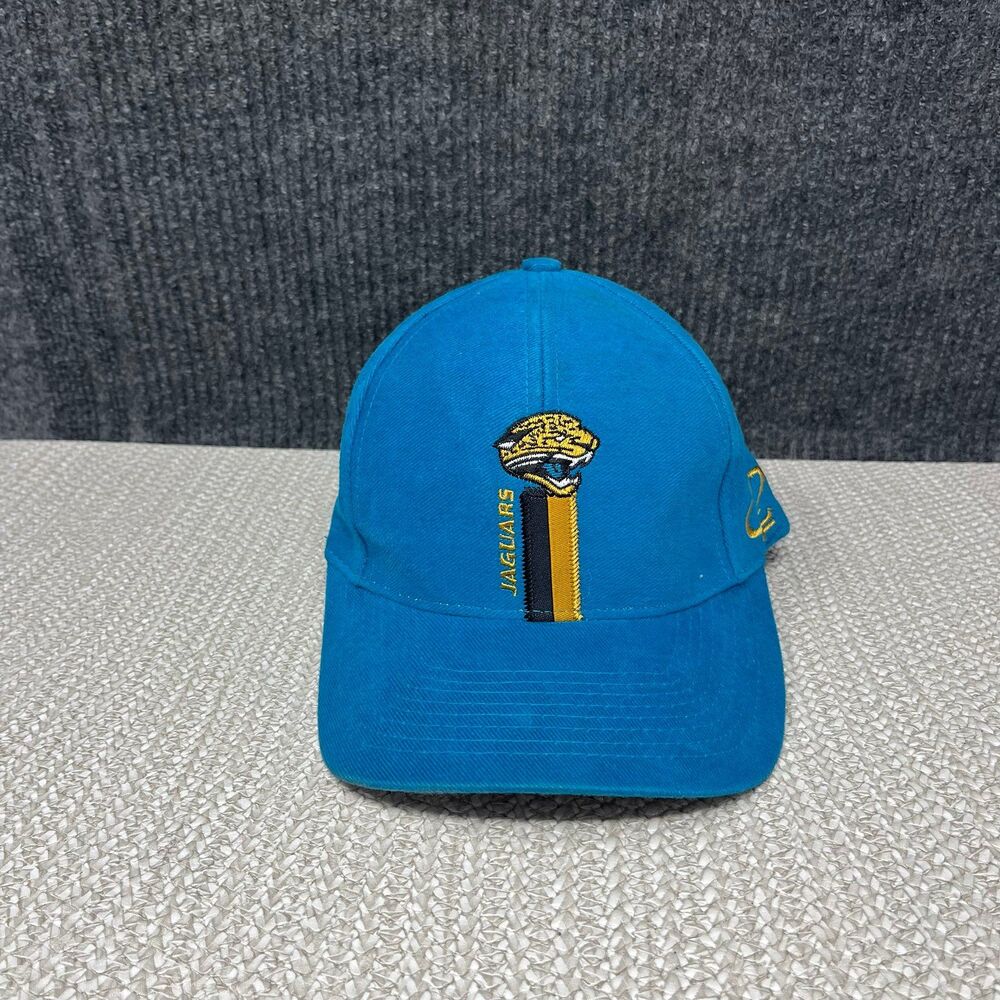 Vintage 90s Jacksonville Jaguars Logo Athletic Strapback Hat Banned Logo NFL